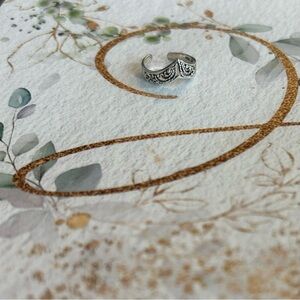 Small Adjustable Sterling Silver Ring